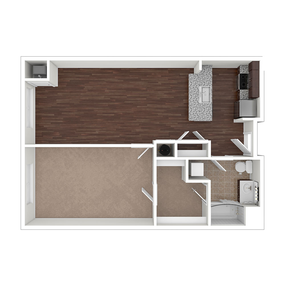 Bennett Cerf 1 Bedroom | 1 Bath 803 sq. ft. $Call for Pricing